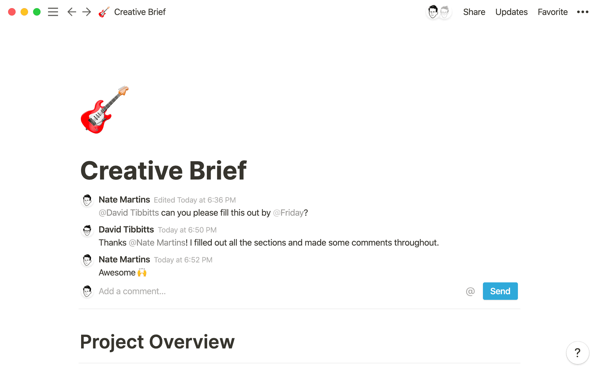 Notion collaboration
