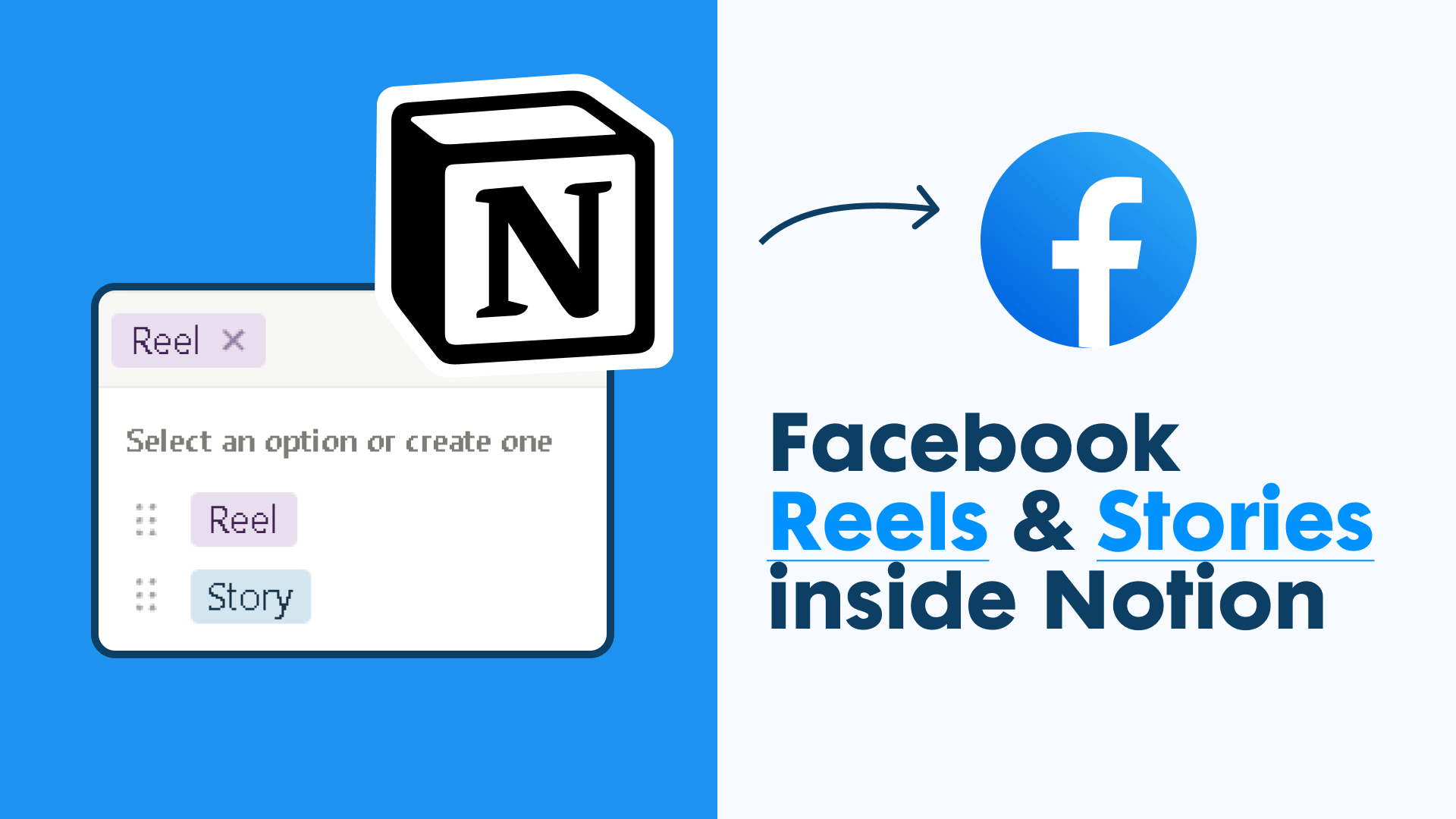 How to post Reels & Stories on Facebook using Notion?