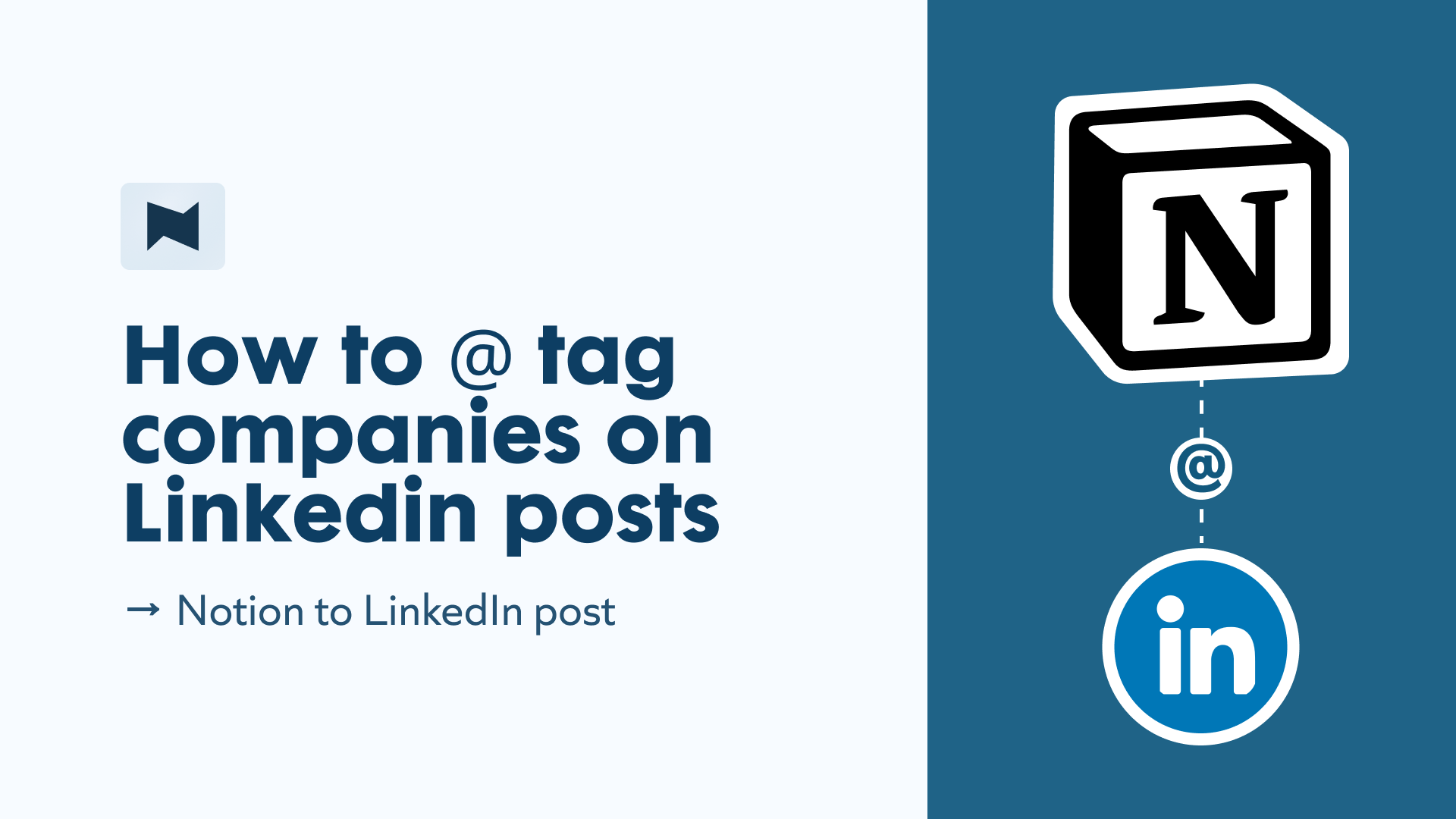 How to @ tag companies on Linkedin posts