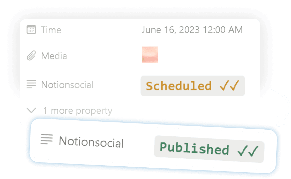 Publish social media posts using Notion